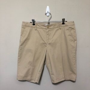 Liz Caliborne Khaki Bermuda Shorts